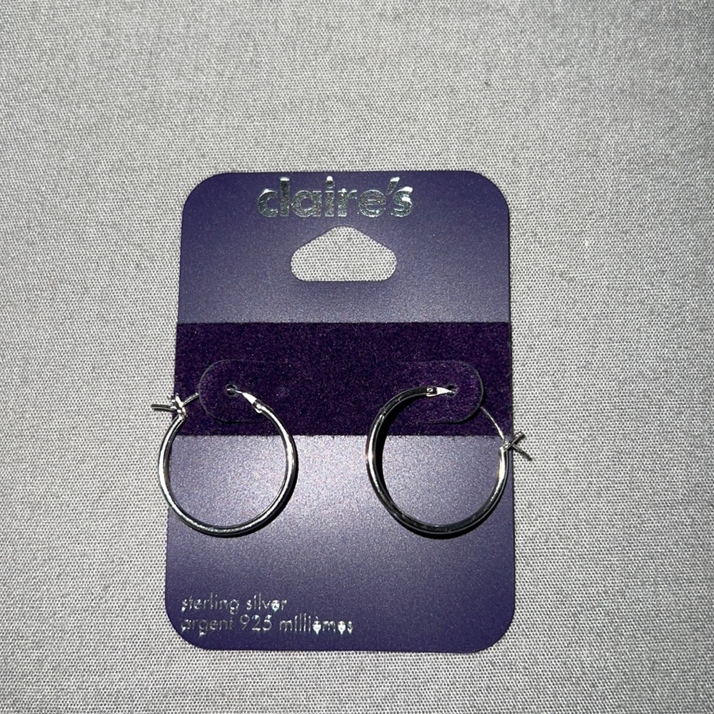 New Claire's Mini Hoop Earrings